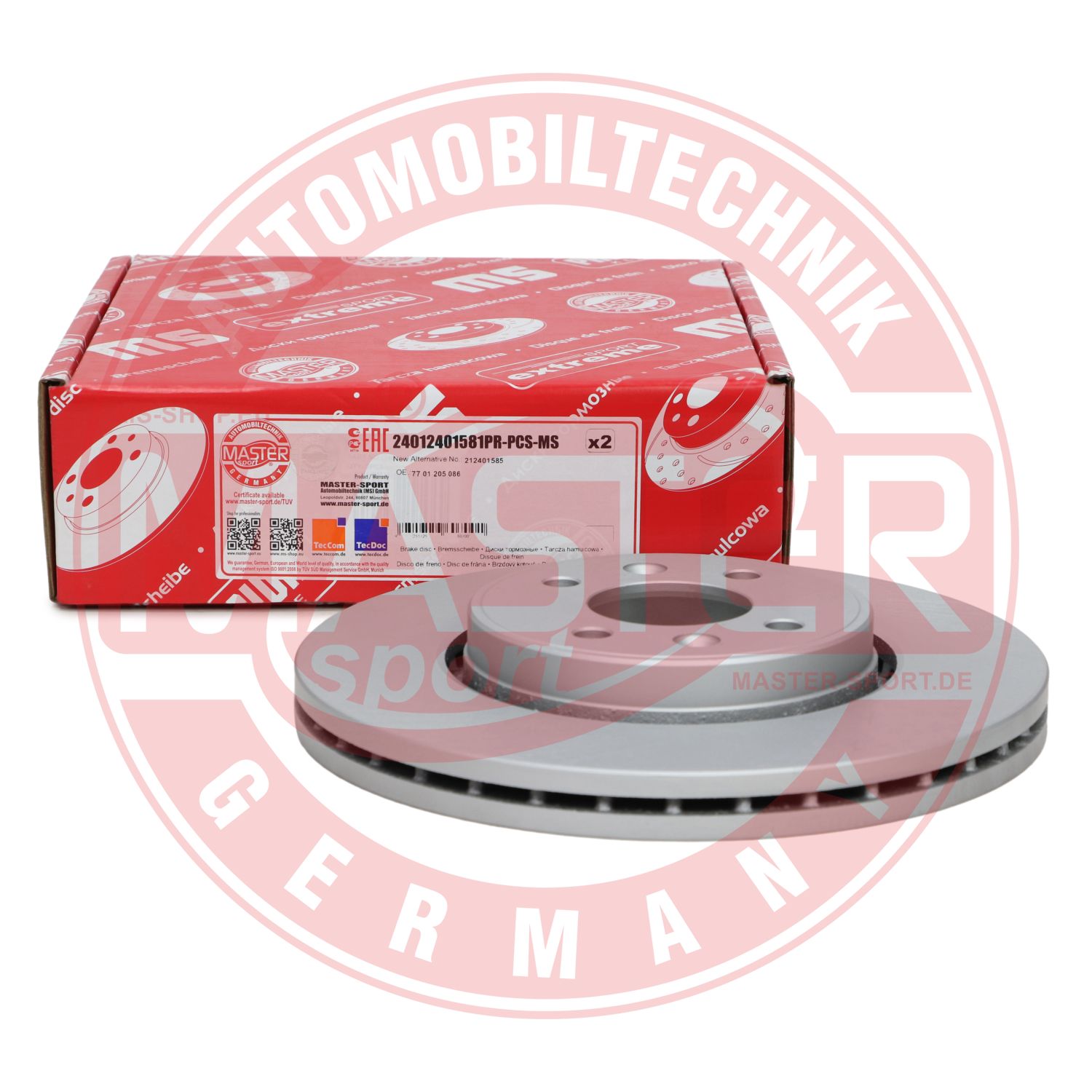 Disc frana MASTERSPORT GERMANY 24012401581PR-PCS-MS